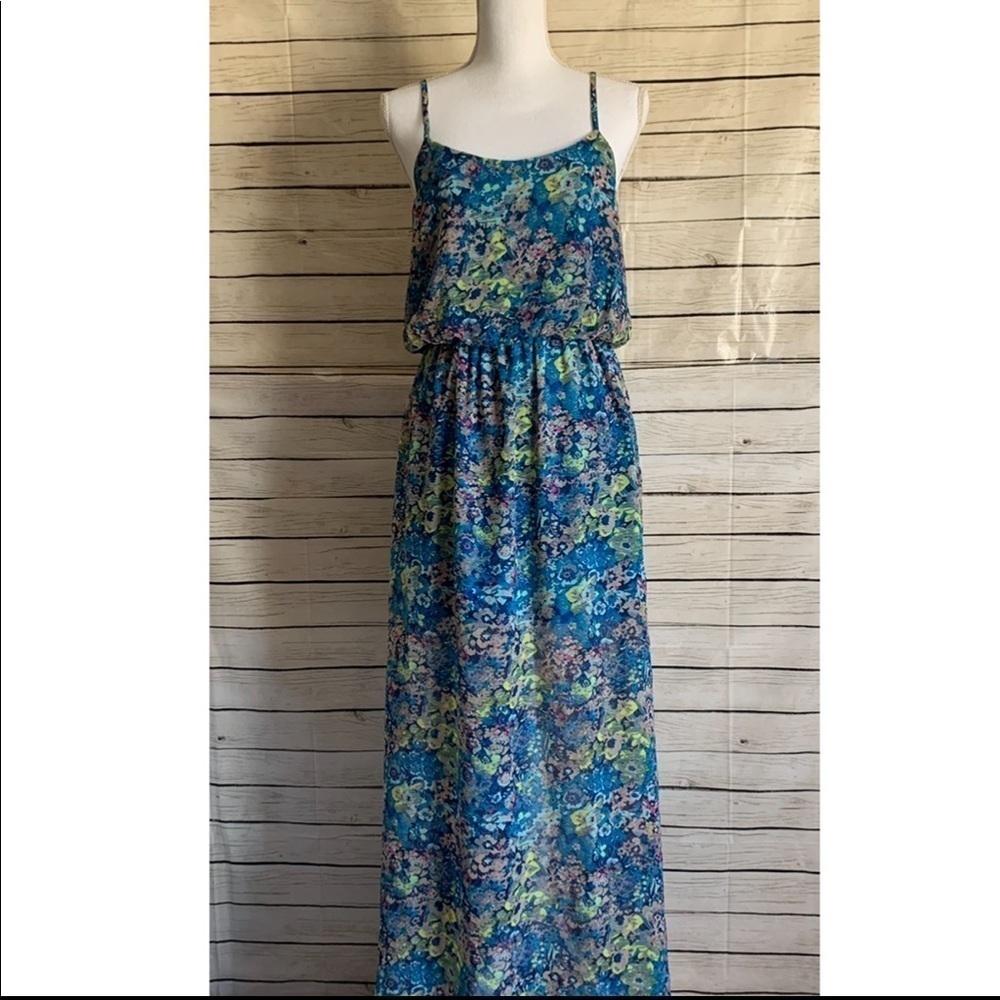 Fire Los Angeles Floral Print Maxi Dress